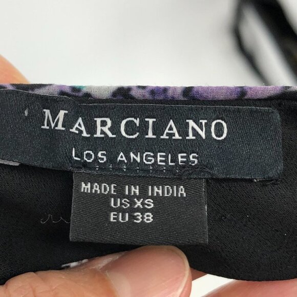 Marciano Animalesque Glow Sequin Cutout Halter Neck V-neck Mini Dress size  XS - Picture 4 of 16